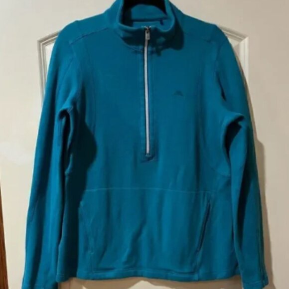 TOMMY BAHAMA Tobago Bay Half Zip Teal Blue Men’s Size Large - Picture 1 of 7